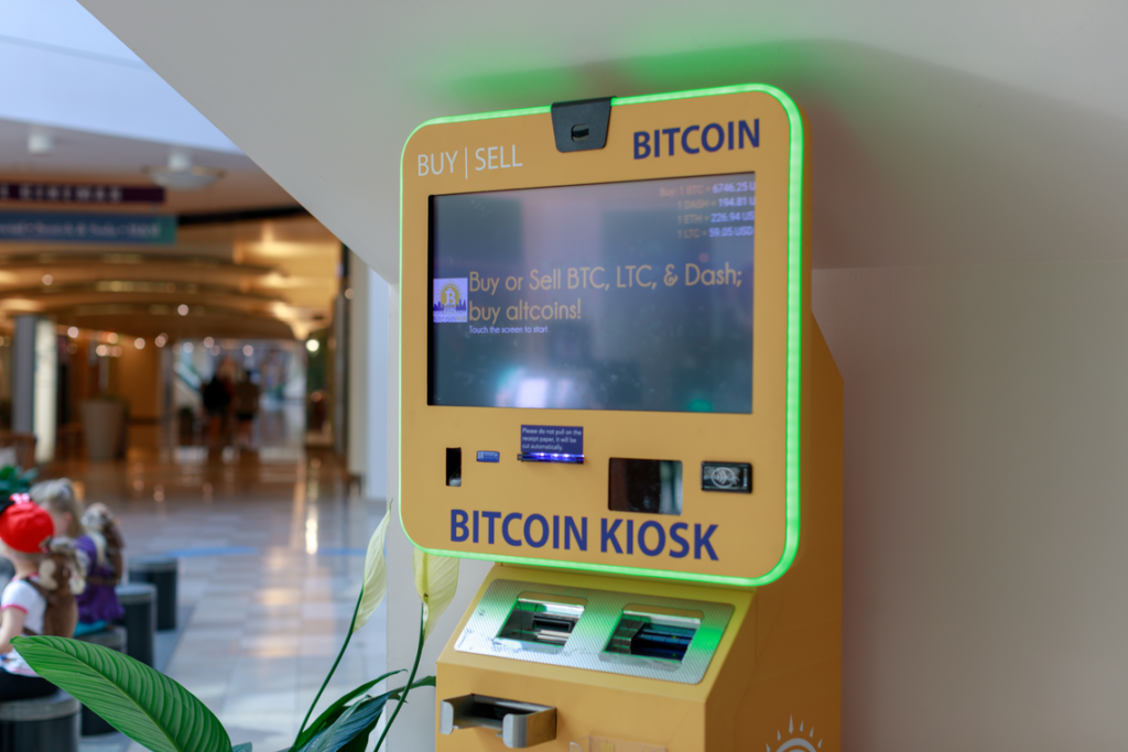 Ein Bitcoin ATM für den Kauf von Bitcoin