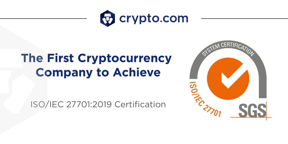 Crypto.com bekommt ISO/IEC 27701:2019 Sicherheitszertifikat