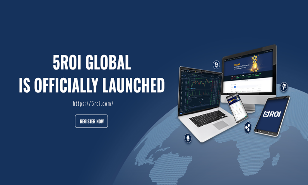 Multi-Plattform Cryptocurrency- Finanzbörse 5ROI Global gestartet