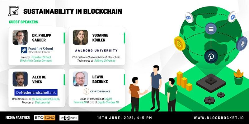 BLOCKROCKET Event: Sustainability in Blockchain