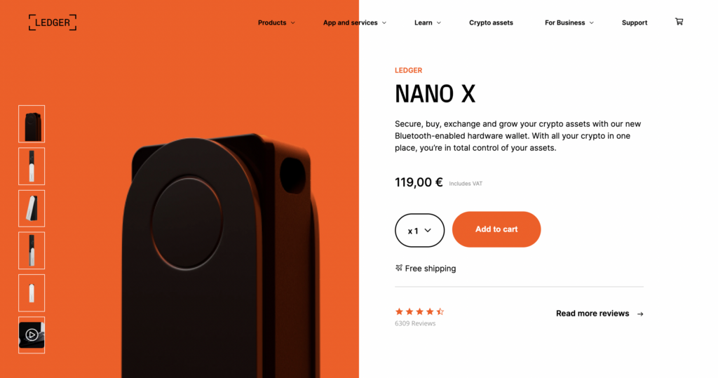 Nano X im Ledger Online Shop