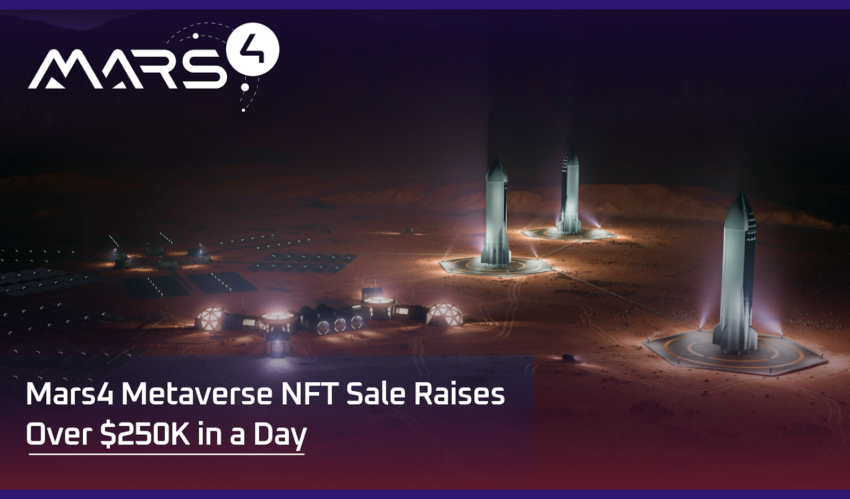 Mars4 Metaverse NFT-Verkauf sammelt über 250.000 USD an einem Tag