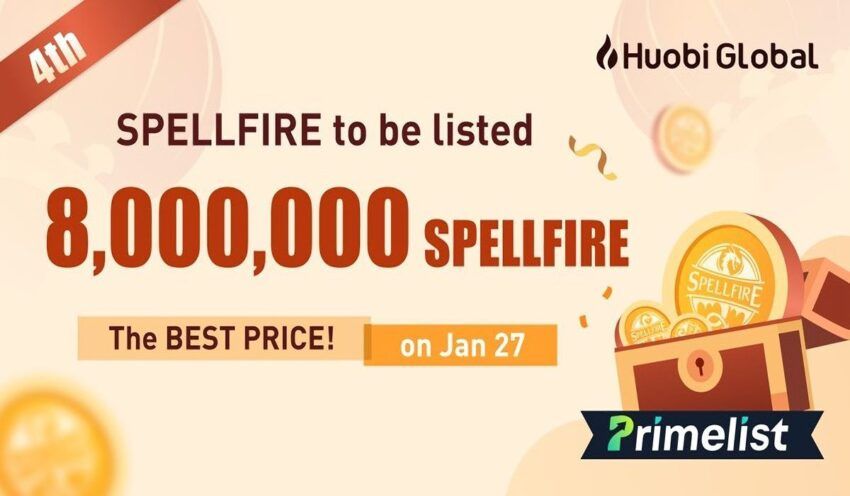 Spellfire wird am 27. Januar auf der Huobi Primelist gelistet