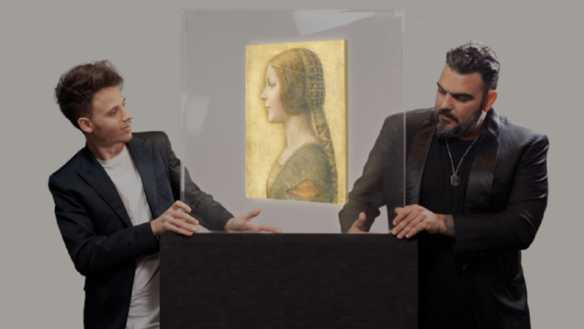 Leonardo da Vinci Bild als Smart-Contract-Hologram zum Verkauf