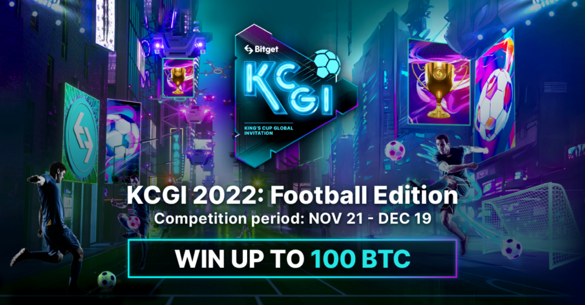 Bitget startet KCGI 2022: Fußball-Edition, mit einem Preispool von 100 BTC