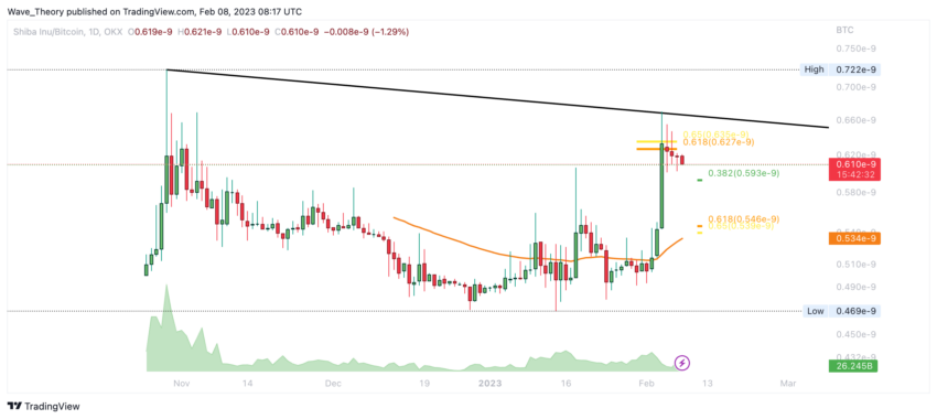 Shiba Inu Preis Chart von Tradingview