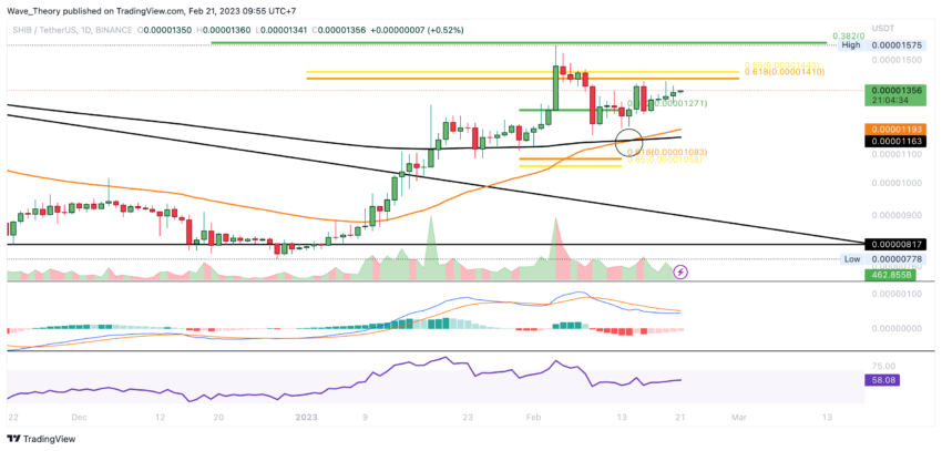 SHIBA INU Preis Chart von Tradingview