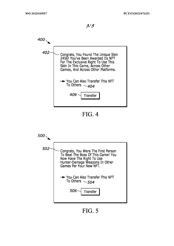 Sony NFT-Patent Zeichnung