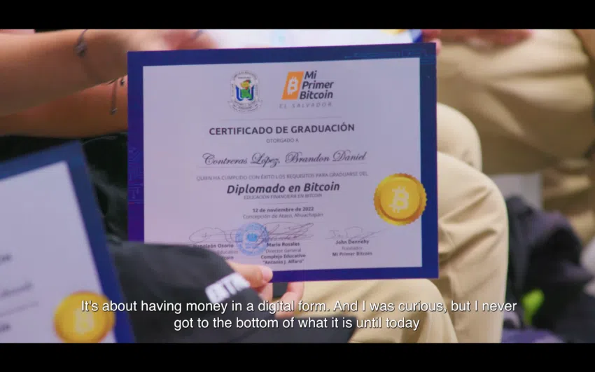 Mi Primer Bitcoin-Diplom-Zertifikat. 