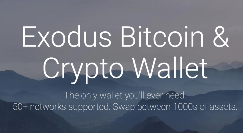 Exodus Wallet Startseite